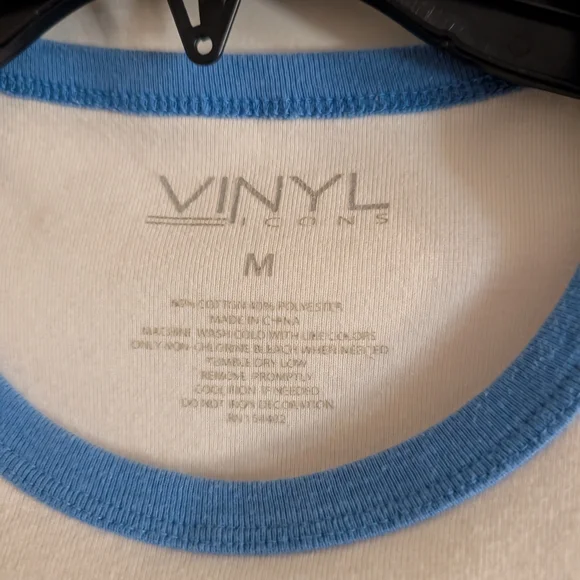 Vinyl Palm Springs Adventure Tee - Cream and Blue - Picture 2 of 5